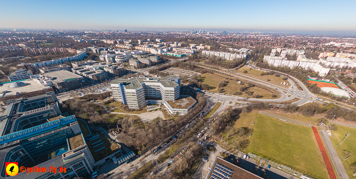 15.02.2023 - Luftbilder Perlach Plaza, Allianz, Wacker, Rentenversicherung, PEP